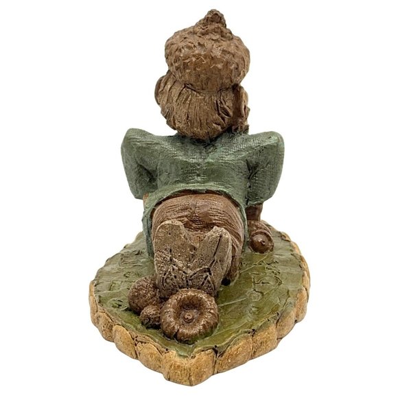 Tom Clark Gnome SLIM Signed Figurine #12 Gym Exercise Push-Ups Fitness 1989 COA - Picture 4 of 9